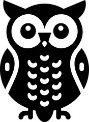 Owl icons vector illustration with a white background