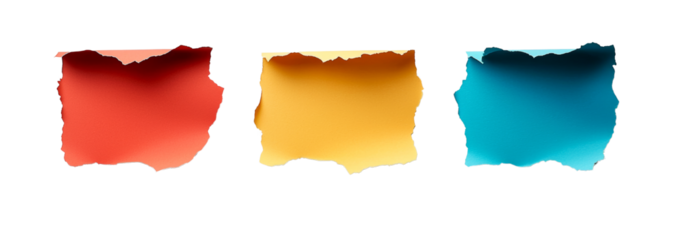 Textured paper isolated on transparent background