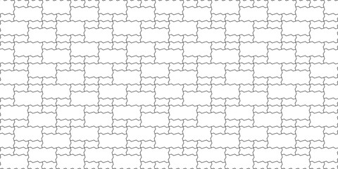 Mix zig zag paving blocks. Seamless landscape interlocking brick texture in vector. Contemporary backdrop design for print and digital material.	