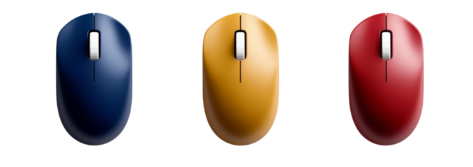 Computer mouse isolated on transparent background