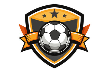 soccer ball and shield logo