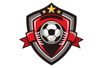 soccer ball and shield logo