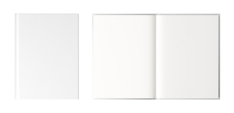 White book cover png, transparent background