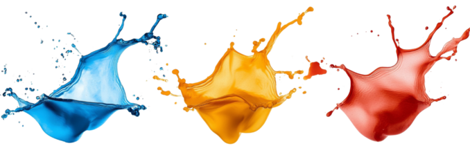 Brush Strokes isolated on transparent background