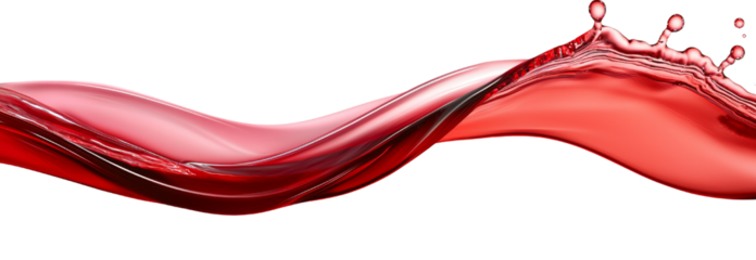 Liquid splashes isolated on transparent background