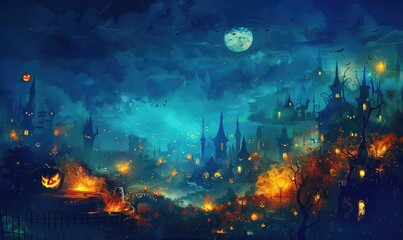 Obraz premium halloween abstract background