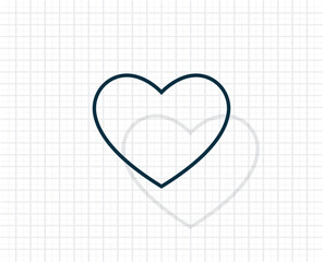 Vector icon of dark color on light checkered background