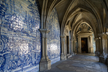 Interior of Porto cathedral, Porto