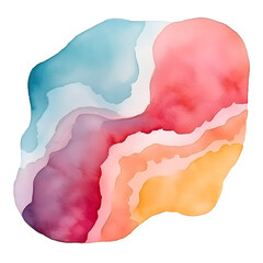 Fototapeta premium Captivating Fluid Watercolor Texture and Vibrant Abstract Composition