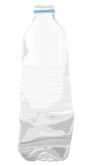 Used png plastic bottle, transparent background
