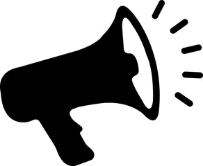 Megaphone icons Electric megaphone symbol with sound. Loudspeaker megaphone icon collection Multi Series Customer service and Contact information megaphone thin line Icon Shout announce isolated on wh