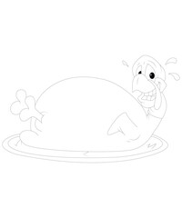 thanks giving coloring page for kids and adults both,
