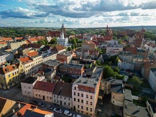 Obraz premium Teutonic city of Chełmno on the Vistula River in Poland