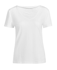 PNG simple white v neck t-shirt mockup