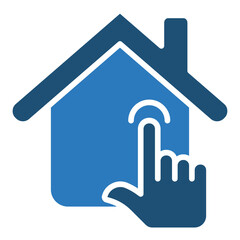 Obraz premium Click Home icon