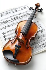 Violin on Sheet Music