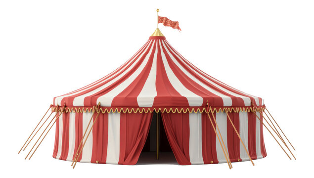 circus tent isolated on white