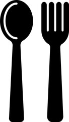 Fork and spoon icon vector illustration