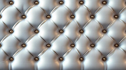 Close Up of Silver Leather Background