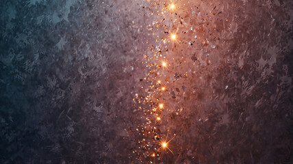 An enchanting scene with twilight colors and glittering sparkles that create a magical and captivating atmosphere.