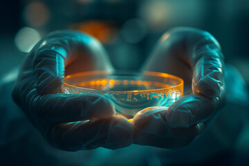 Chemistry molecule model created with generative AI