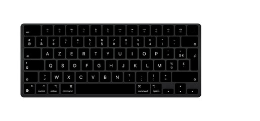 clavier macbook vector FR