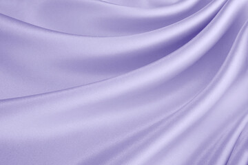 流れのある藤色のシルクサテン