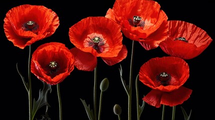 Obraz premium red flowers