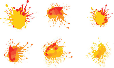 vector colorful background design, illustration vector design, Colorful paint splatters