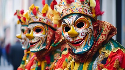 23. **The traditional and vibrant masks and costumes of the Fasnacht festival in Basel, Switzerland**