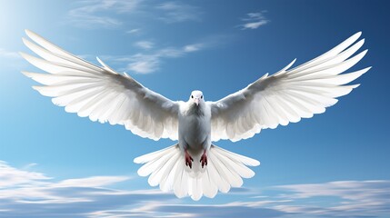 Fototapeta premium dove in the sky