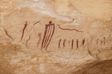 Transformation Panel of the Ochre Alcove in the Wildhorse Canyon of the San Rafael Swell, Utah.