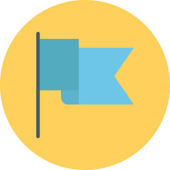 Flag vector icon in background style 