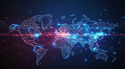 Global Connectivity: A Digital World Map