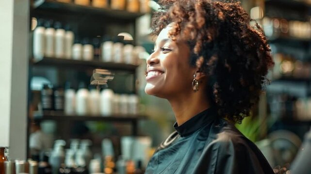 A salon stylist consulting with a client about their hairstyle, showcasing personalized service. - Powered by Adobe