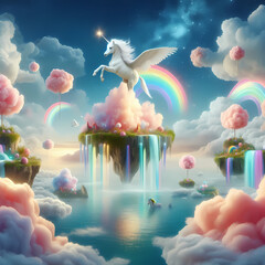 sky, clouds, nature, cloud, light, heaven, sun, sea, moon, blue, water, space, angel, fantasy, god, dream, rainbow, night, spiritual, love, design, child, easter, illustration, pattern, color, butterf