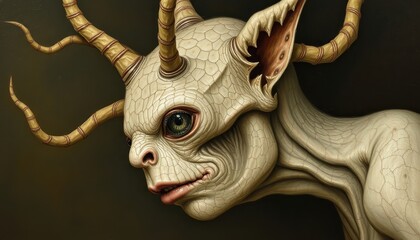 Fantasy Creature with Antlers.