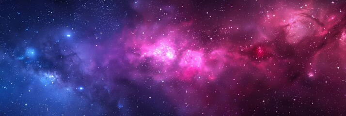 Obraz premium A breathtakingly beautiful view of a vividly colorful cosmic nebula showcasing the stunning beauty of the universe