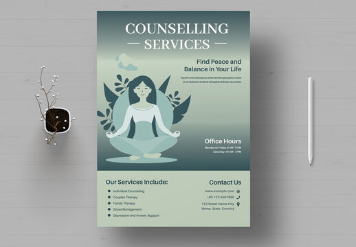Counselling Flyer Template