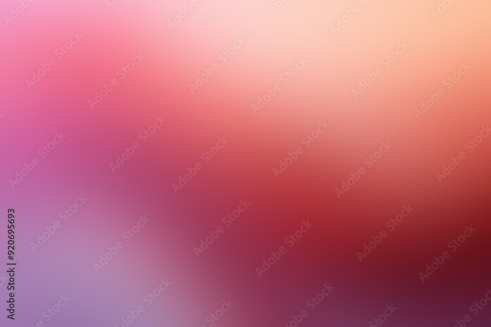 Aufkleber Soft gradients of pink and purple colors merge seamlessly, creating a calming atmosphere in the early morning light