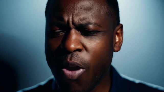 A passionate activist gives an emotional speech their face intense with conviction and determination.