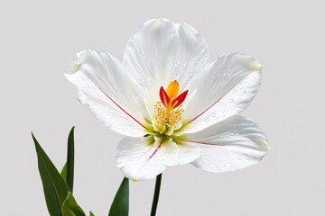 Fototapeta premium white tulip flower