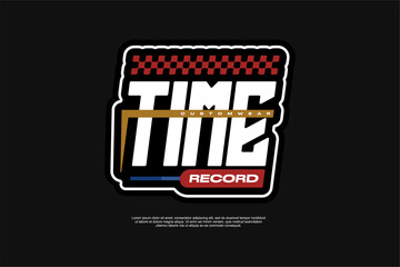 Vector Racing decal For motorcycle and cars Tshirt apparel, ready for printing