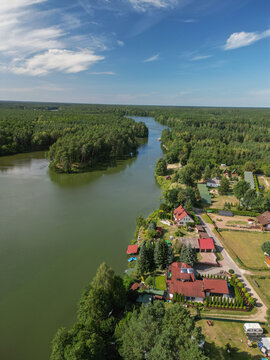 Wdecki Landscape Park on the Wda River near the town of Tlen