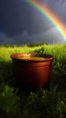 Fototapeta premium pot_overflowing_with_gold