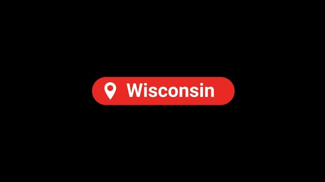 Wisconsin Location title Animation