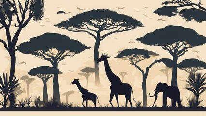 animals silhouettes