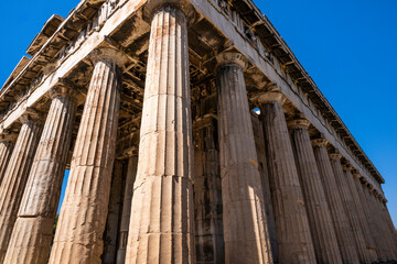 Naklejka premium Grèce, Athènes, L’Agora d'Athènes, ou agora classique