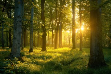 morning in the forest