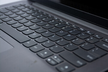 detail of laptop keyboard